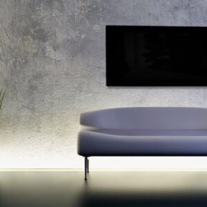 Yandiya glazen infrarood verwarmingspaneel 900 W - Zwart (55×110 cm)