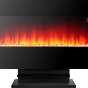 Argoclima Wave Elektrisch Verwarmde Openhaard – Vrijstaand – Zwart – Energiezuinig – Modern Design