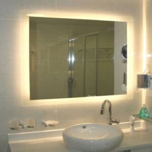 Yandiya Infrarood Verwarming Spiegel – Inclusief Ledverlichting – 500W – (60x100 cm) – Energiezuinig