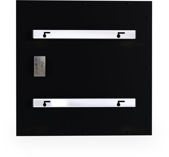Yandiya Frameloos Infrarood Verwarmingspaneel – Zwart 60x60 cm – 350 W – Energiezuinig - Afbeelding 5