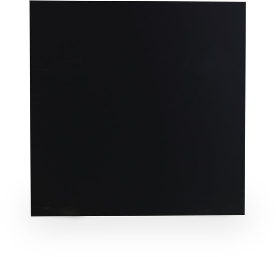 Yandiya Frameloos Infrarood Verwarmingspaneel – Zwart 60x60 cm – 350 W – Energiezuinig
