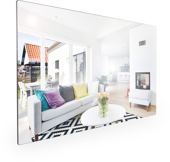 Yandiya Infrarood Verwarming Spiegel – 500W – 100×67 cm – 1 stuks - Energiezuinig - Afbeelding 3