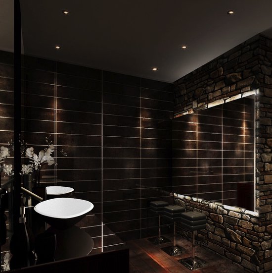 Yandiya Infrarood Verwarming Spiegel – Inclusief Ledverlichting – 500W – (60x100 cm) – Energiezuinig - Afbeelding 3