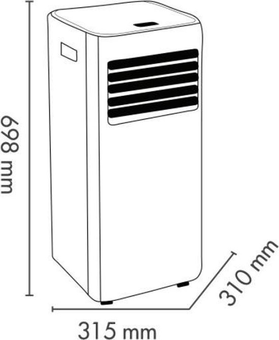 Argoclima Iside mobiele Airco – 65 dB – Wit – Energiezuinig model - Afbeelding 5