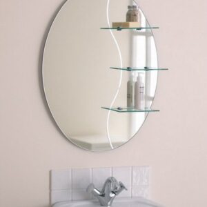 Yandiya - Infrarood Verwarmings Spiegel – Rond en 500W – Diameter 90CM - 1 Stuk